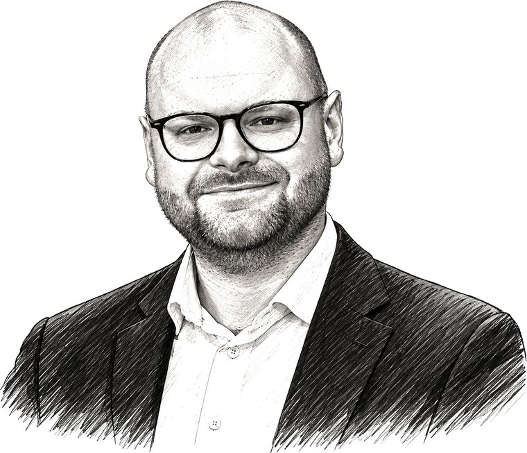Getekend portret van Michael Gielkens